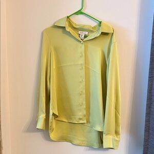 Rachel Zoe Green Button-Down Shirt